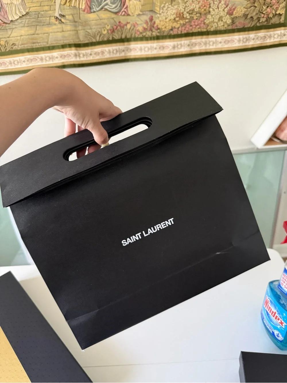 Saint Laurent Black gift bag